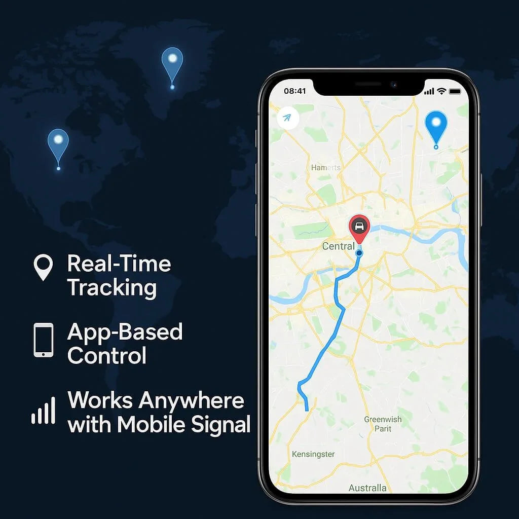 Magnetic GPS Tracker - Compact Design - Real-Time Tracking