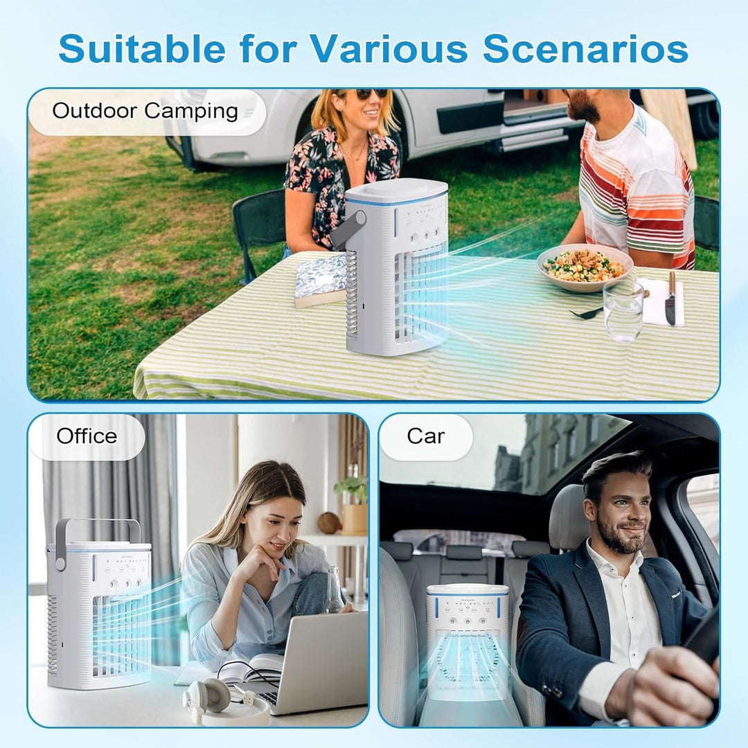 Mini Air Cooler - Portable Design - Adjustable Settings