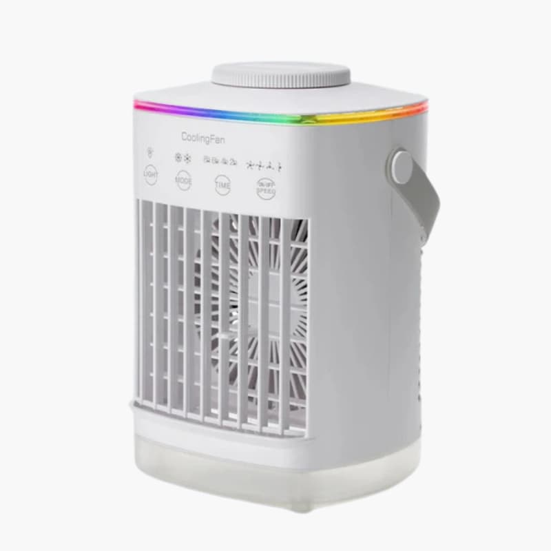 Mini Air Cooler - Portable Humidifier - LED Function