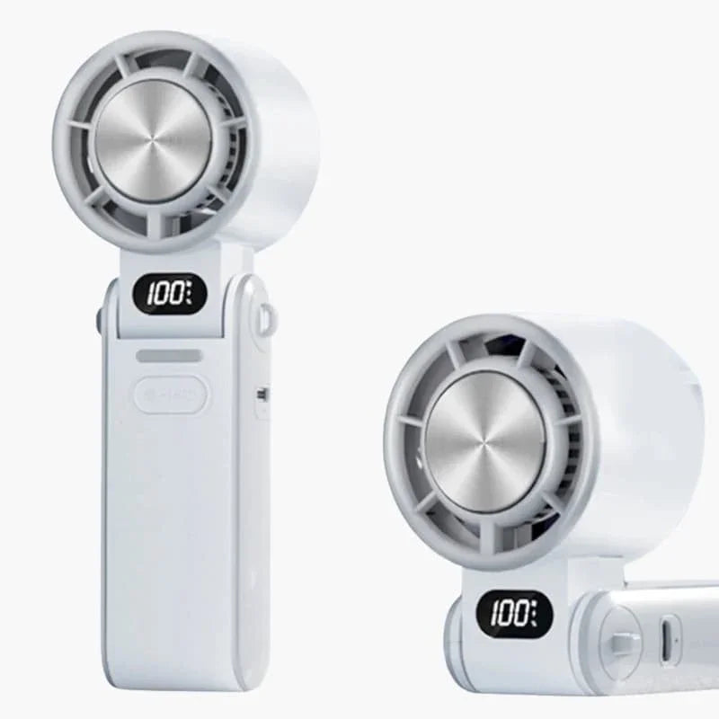 Mini Handheld Fan - Rechargeable - Folding Design