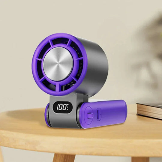 Mini Handheld Fan - Rechargeable - Folding Design
