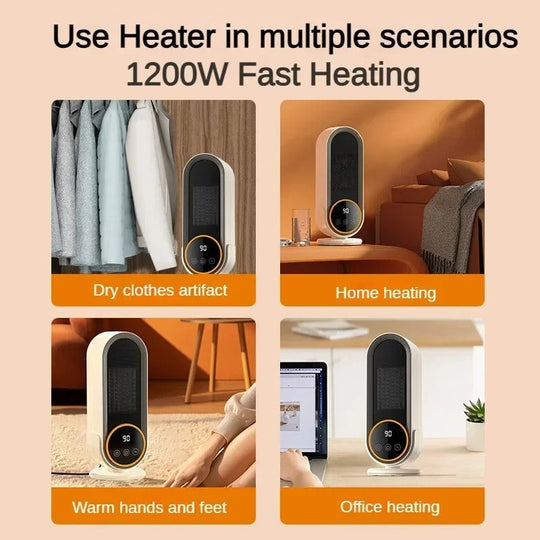 Mini Space Heater - Compact Design - Quick Heating