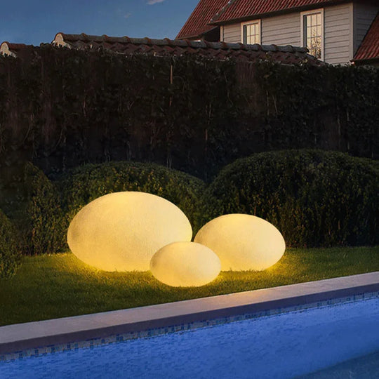 Outdoor Light - Solar Powered - Waterproof Stone - Luvonic