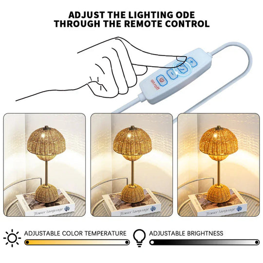 Bamboo Light Fixture - LED Light - USB Powered - Luvonic