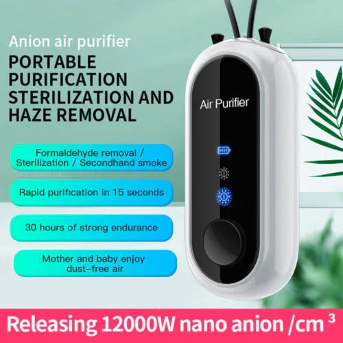 Personal Air Purifier - Wearable Necklace - USB Charging