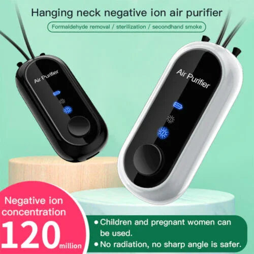 Personal Air Purifier - Wearable Necklace - USB Charging