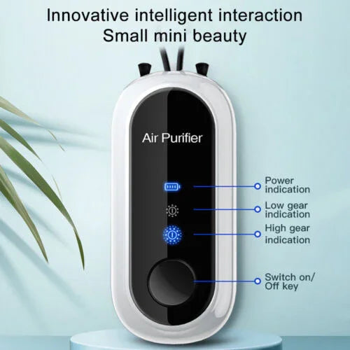Personal Air Purifier - Wearable Necklace - USB Charging