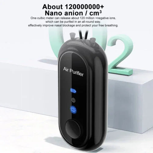 Personal Air Purifier - Wearable Necklace - USB Charging