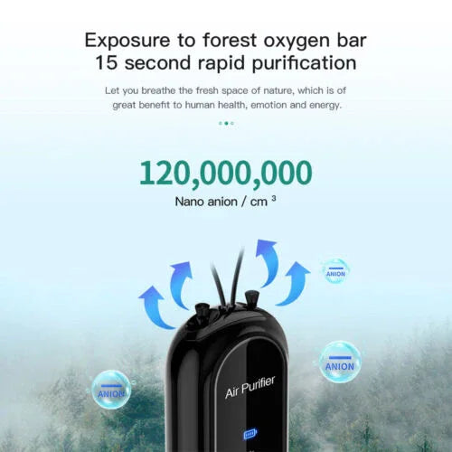Personal Air Purifier - Wearable Necklace - USB Charging
