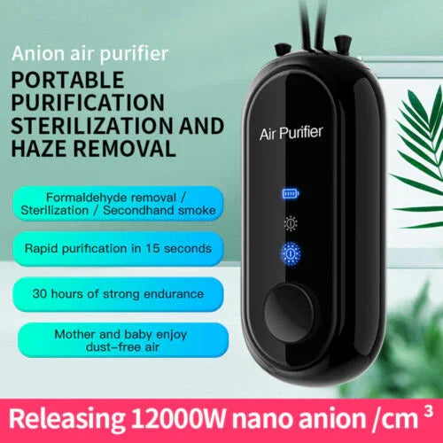 Personal Air Purifier - Wearable Necklace - USB Charging