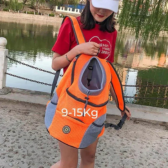Pet Carrier Backpack - Secure Design - Adjustable Straps