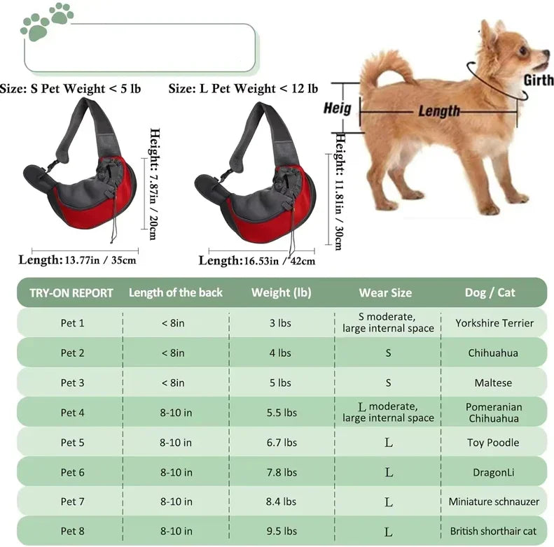 Pet Carrier Bag - Shoulder Design - Ventilated Material