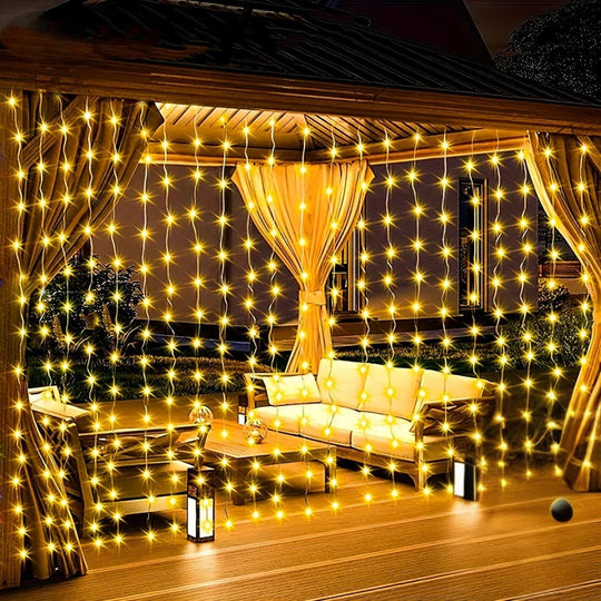Solar-Powered Outdoor Lights - Curtain Design - Garden Decoration