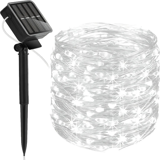 Solar Fairy String Lights - Outdoor Lighting - Christmas Decoration