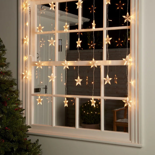 Star Curtain Lights - Christmas Decoration - Indoor Lights