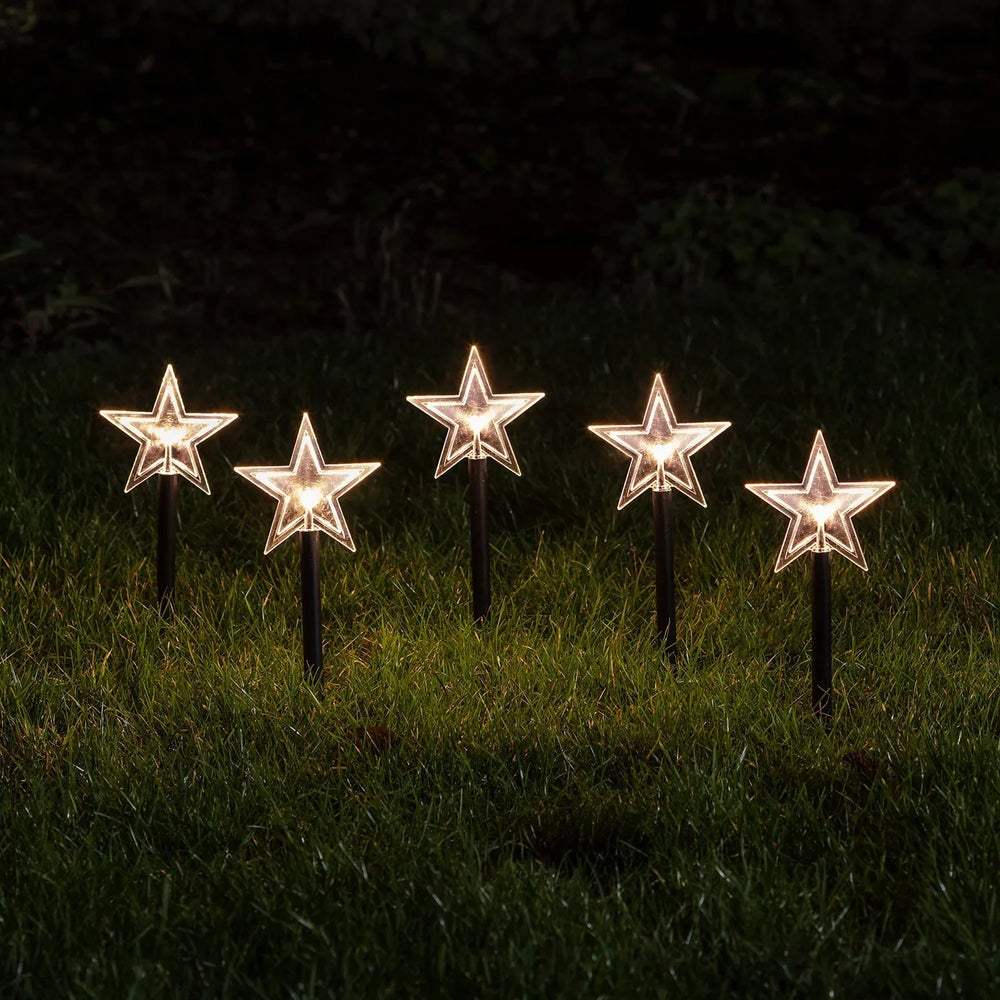 Star Garden Stake Lights - Christmas Decorations - Outdoor LED
