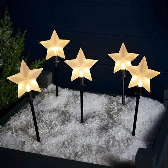 Star Garden Stake Lights - Christmas Decorations - Outdoor LED