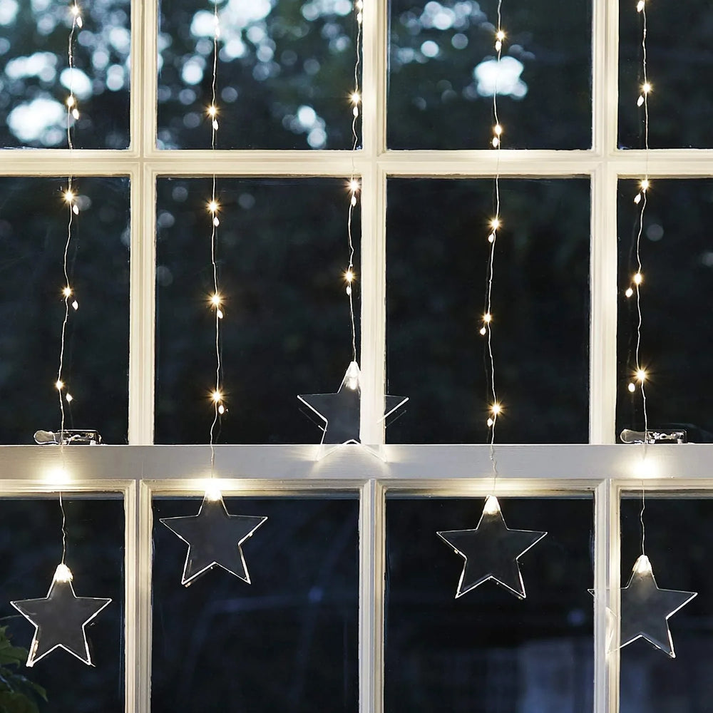 Star Window Lights - Christmas Decorations - LED Lights