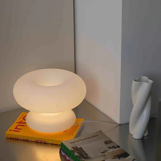 Table Lamp - Frosted Glass - Soft Glow