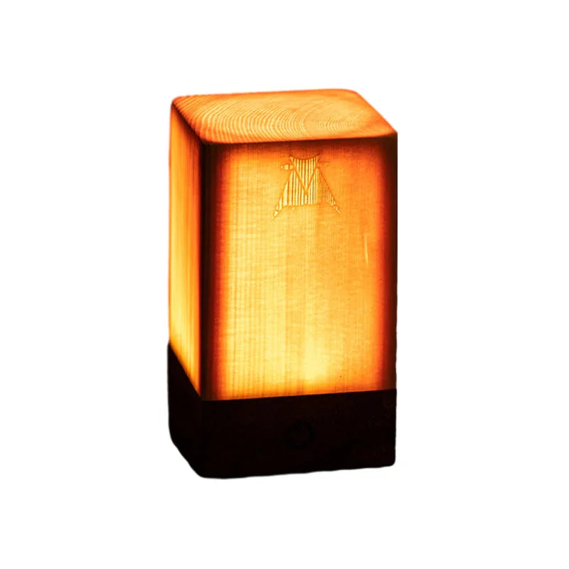 Table Lamp - Touch Control - Wood Finish