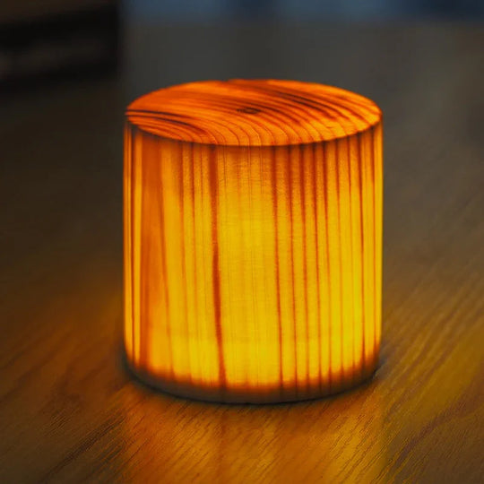 Table Lamp - Touch Control - Wood Finish