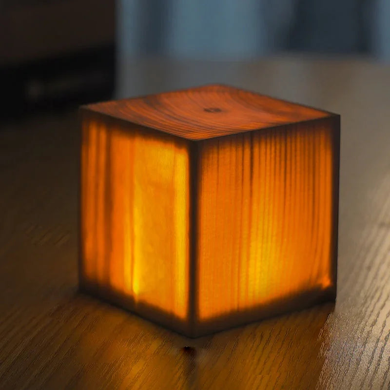 Table Lamp - Touch Control - Wood Finish