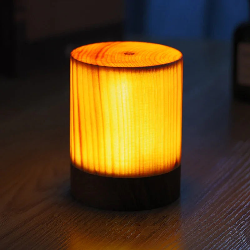Table Lamp - Touch Control - Wood Finish