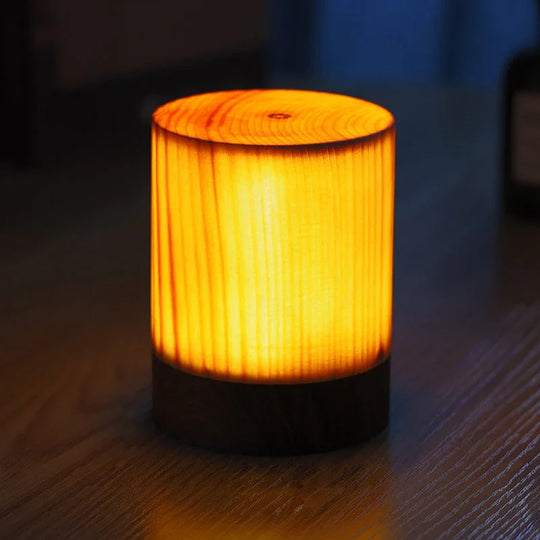 Table Lamp - Touch Control - Wood Finish