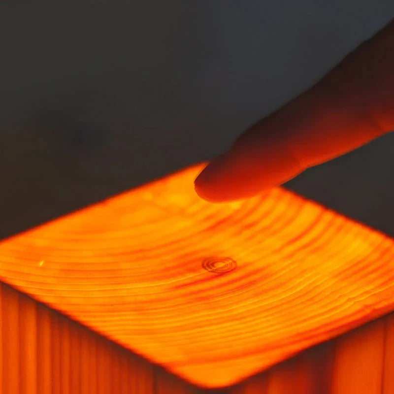 Table Lamp - Touch Control - Wood Finish