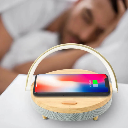 Table Lamp - Wireless Charging - Bluetooth Speaker - Luvonic