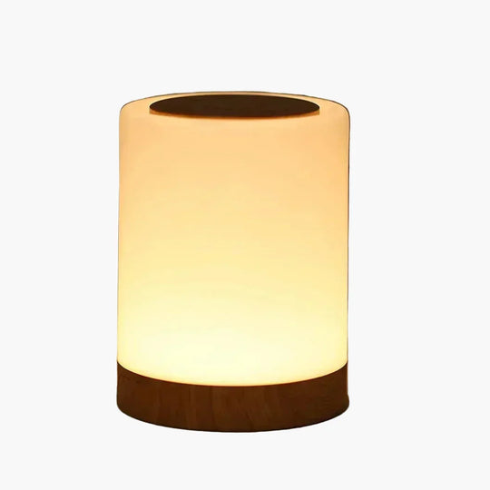 Table Lamp - Wooden Base - Touch Control