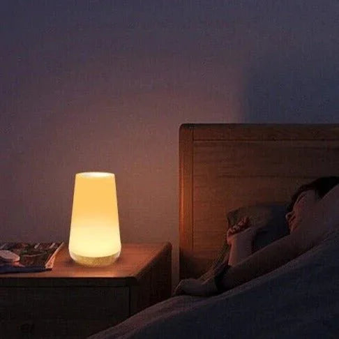 Table Lamp - Wooden Base - Touch Control