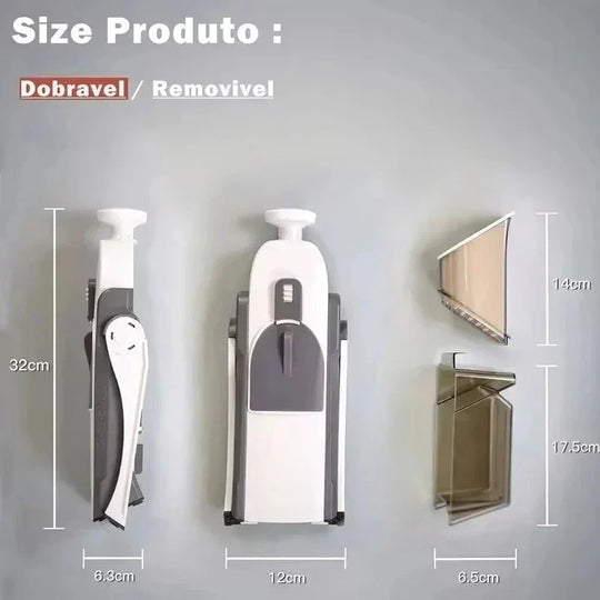 Vegetable Slicer - Interchangeable Blades - Safety Design