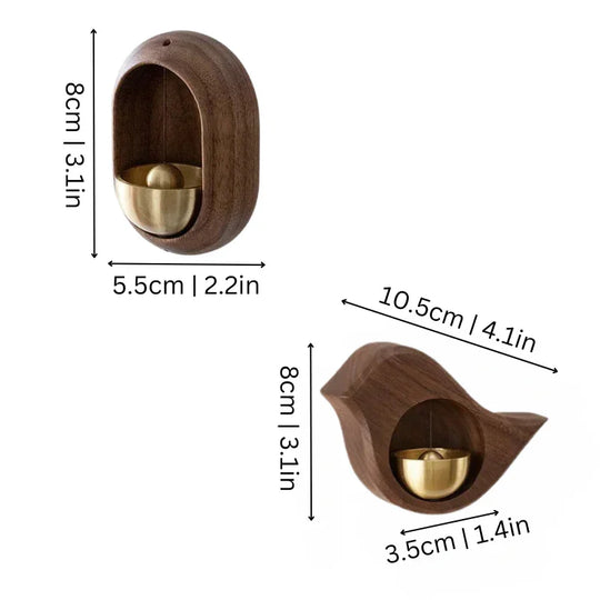Wooden Door Chimes - Elegant Design - Peaceful Melody