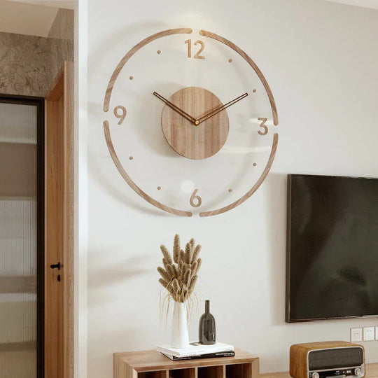 Wooden Wall Clock - Minimalist Design - Silent Movement