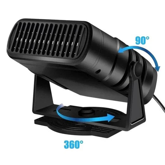 12V Car Heater - Portable Fan - 360° Rotation