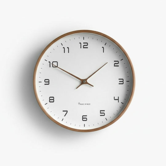 Wooden Wall Clock - Minimalist Design - Silent Movement