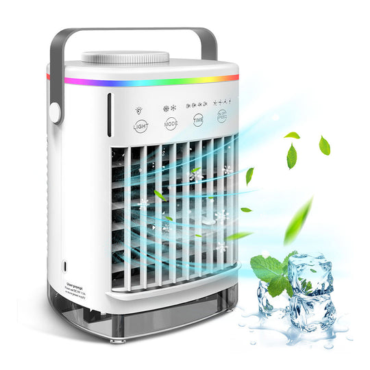 Mini Air Cooler - Portable Humidifier - LED Function