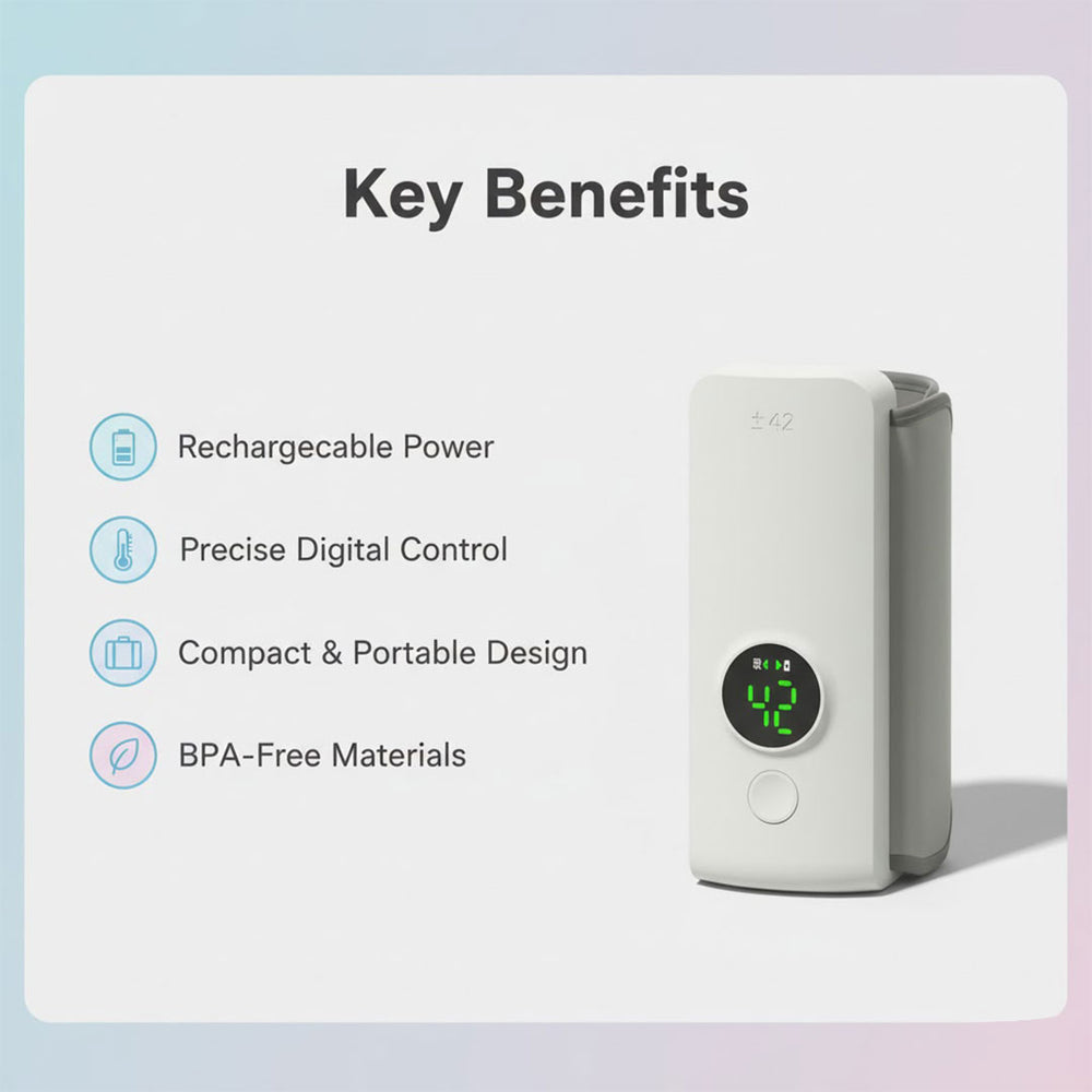 Baby Bottle Warmer - Portable - Digital Display