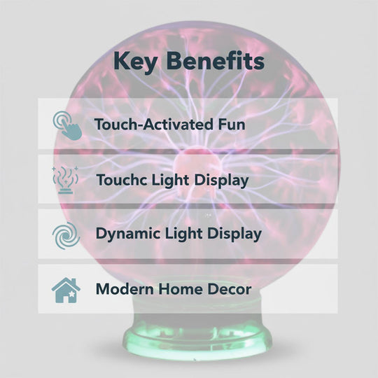 Plasma Globe Light - Touch-Activated - Home Decoration