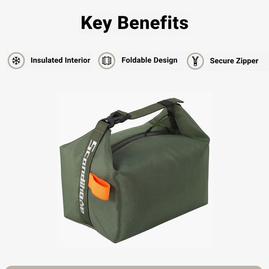 Lunch Bag - Insulated Design - Foldable Structure