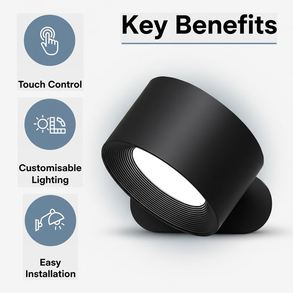 Touch-Activated Lamp - Adjustable Brightness - Mood Lighting