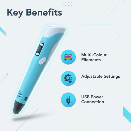 3D Printing Pen - LCD Screen - Kids Drawing