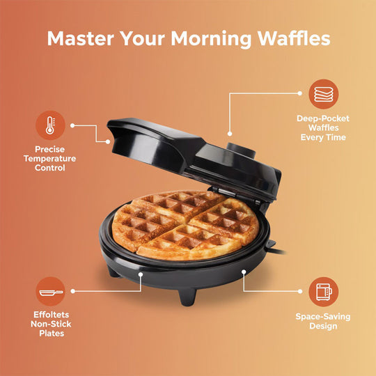 Waffle Maker - Adjustable Temperature - Deep Fill Plates