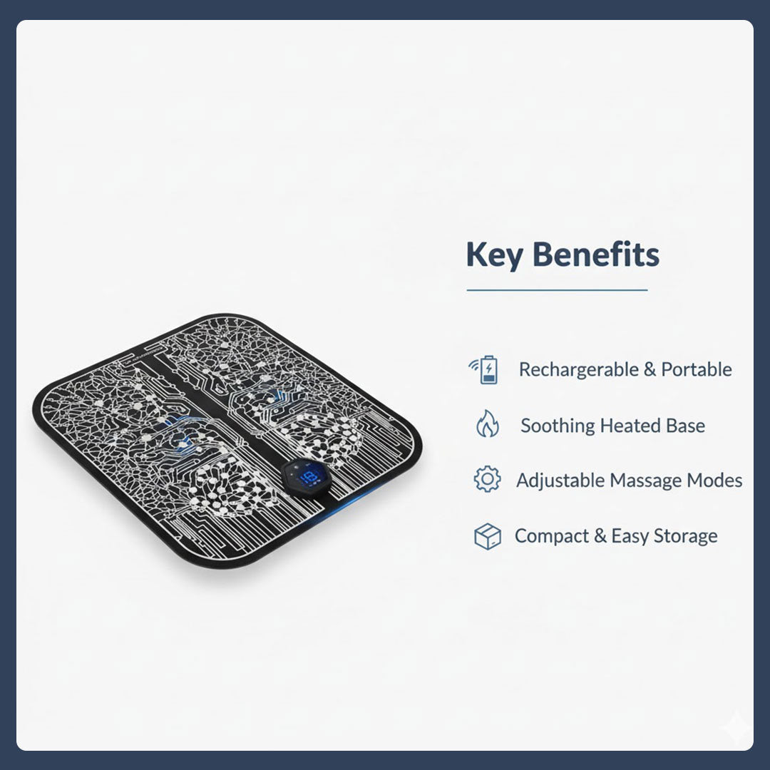 Foot Massager - Rechargeable Design - Heated Function