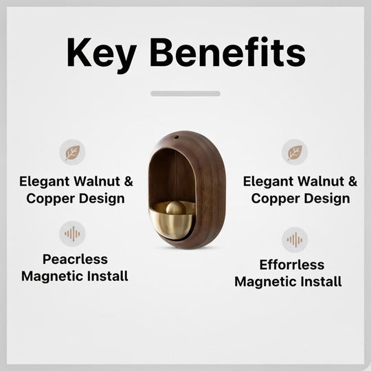 Wooden Door Chimes - Elegant Design - Peaceful Melody