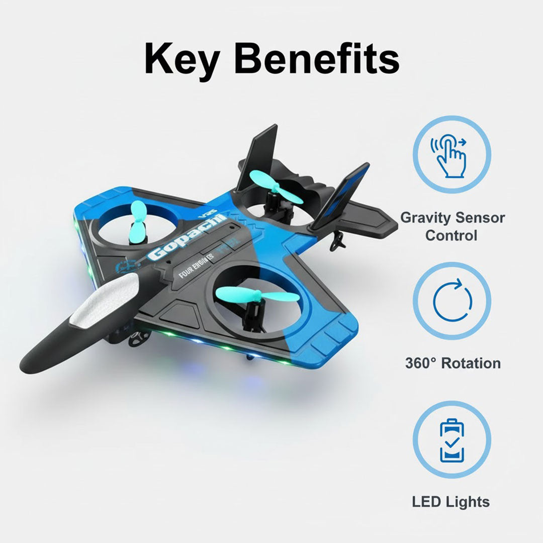 Remote Control Drone - Gravity Sensor - Blue