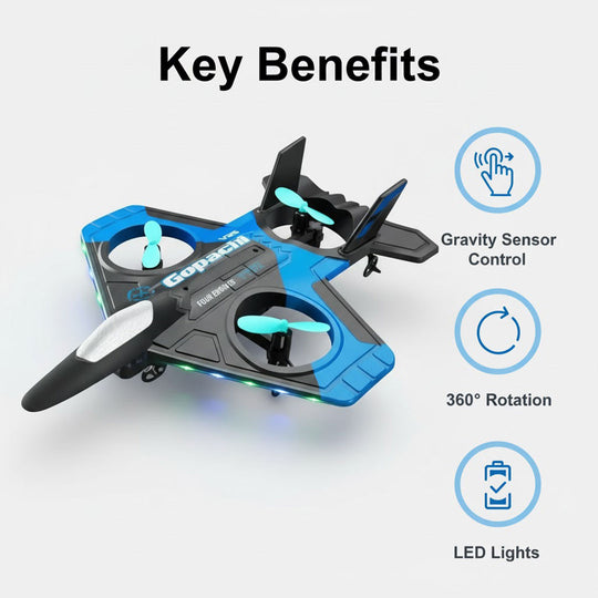 Remote Control Drone - Gravity Sensor - Blue