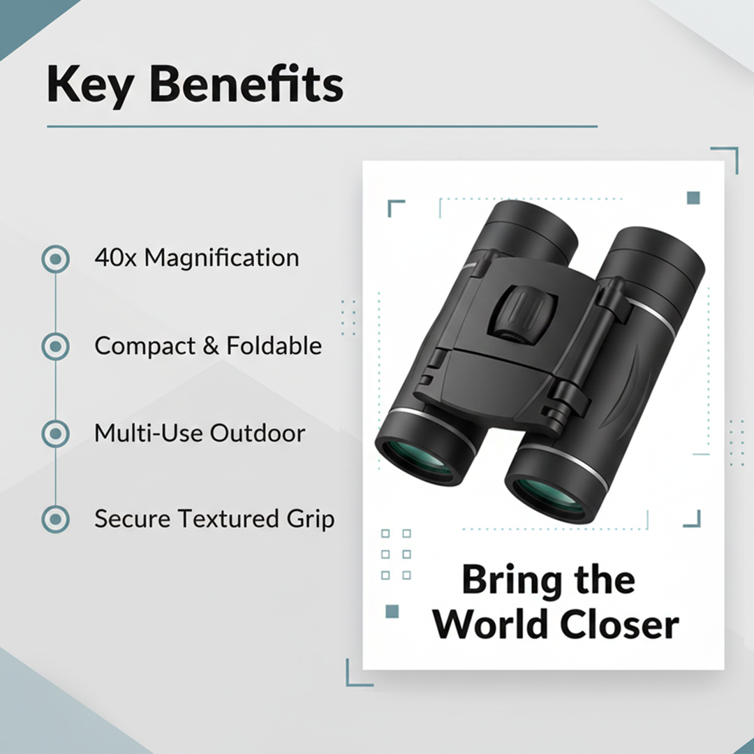 Binoculars - Outdoor Viewing - Compact Design