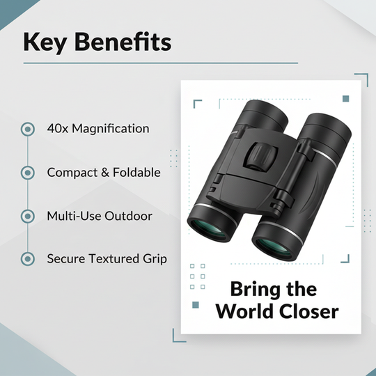 Binoculars - Outdoor Viewing - Compact Design